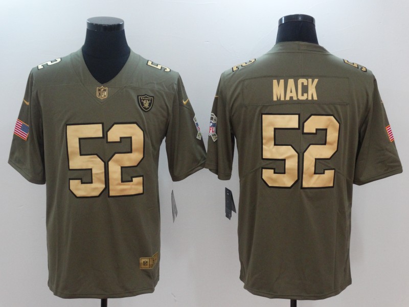 Men's Las Vegas Raiders Khalil Mack #52 Brown Jersey